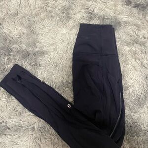 Lululemon Navy High-Rise Athletic Leggings